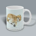 Extraordinary Kitten Coffee Cup Beautiful and Uplifting! Right Side View Spiritual Sips Mug