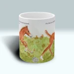 Beautiful Colt Mug - Angels Fly Here - AFH - Mug is displayed on a white background displaying that every mug is designed to have a seamless wrap design that is custom made for every design. We take great pride and amounts of time to bring you the very best products we can at Angels Fly Here