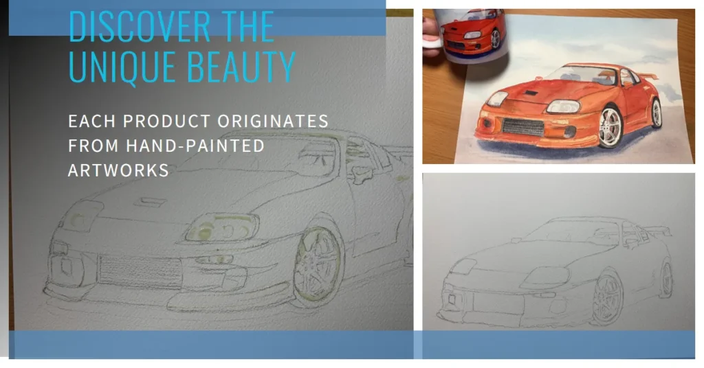 Discover the unique beauty of original paintings car banner art