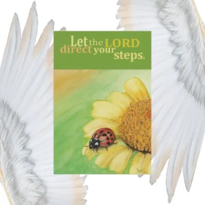 Lord's Guidance Garden Flag of the Framed By Angels Classic Angels Fly here background