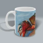 A Fantastic Crab Mug- With Beautiful Coastal Vibes Psalm 13:01 Spiritual Sips Mug Left Side