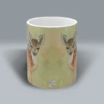 Divine Longing Stunning Baby Deer, complete Psalm 42:1 Mug Spiritual Sips Coffee Cup Front Side