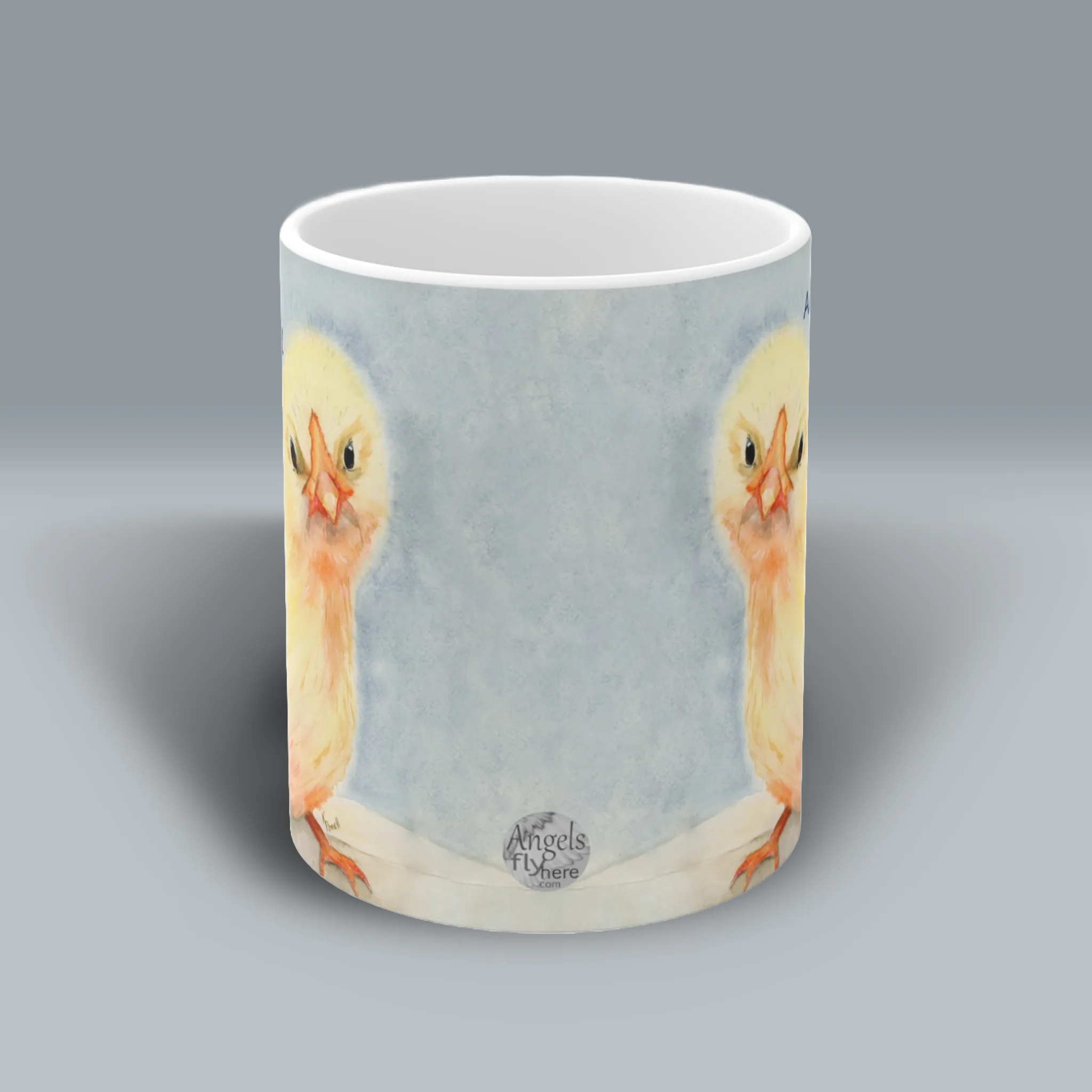 God's Love Is Good Irresistibly Cute Chick Mug Spiritual Sips Coffee Mug Front Side