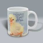 God's Love Is Good Irresistibly Cute Chick Mug Spiritual Sips Coffee Mug Right Side