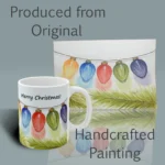 Merry Christmas The Beautiful Gift of Light Shines Mug Spiritual Sips Coffee Mug Right Side With the Original Painting