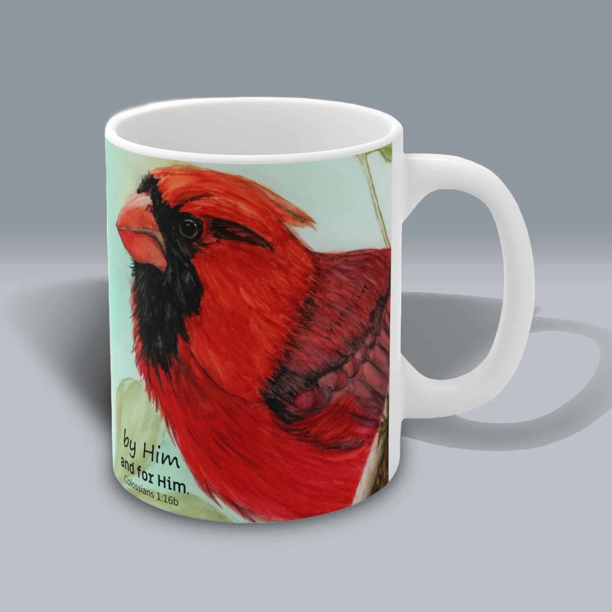 New Cardinal Mug A Wonderful Gift of Vibrant Beauty Spiritual Sips Right Side