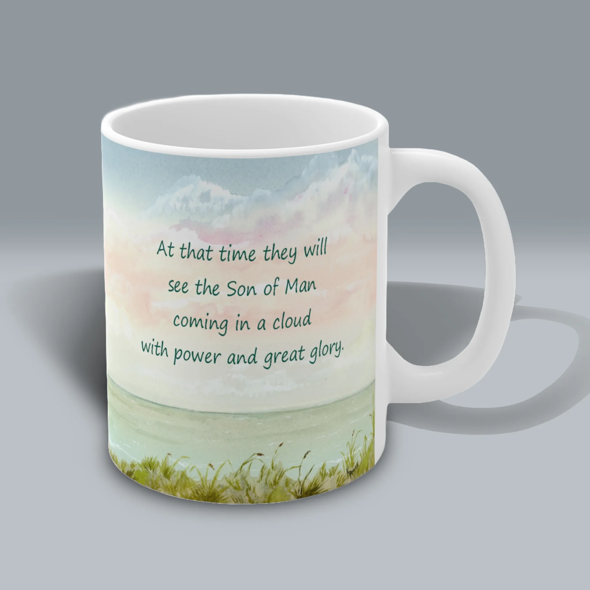 Powerful Coastal Beauty An Extraordinary Mug of Love and Victory Spiritual Sips Coffee Mug Right Side