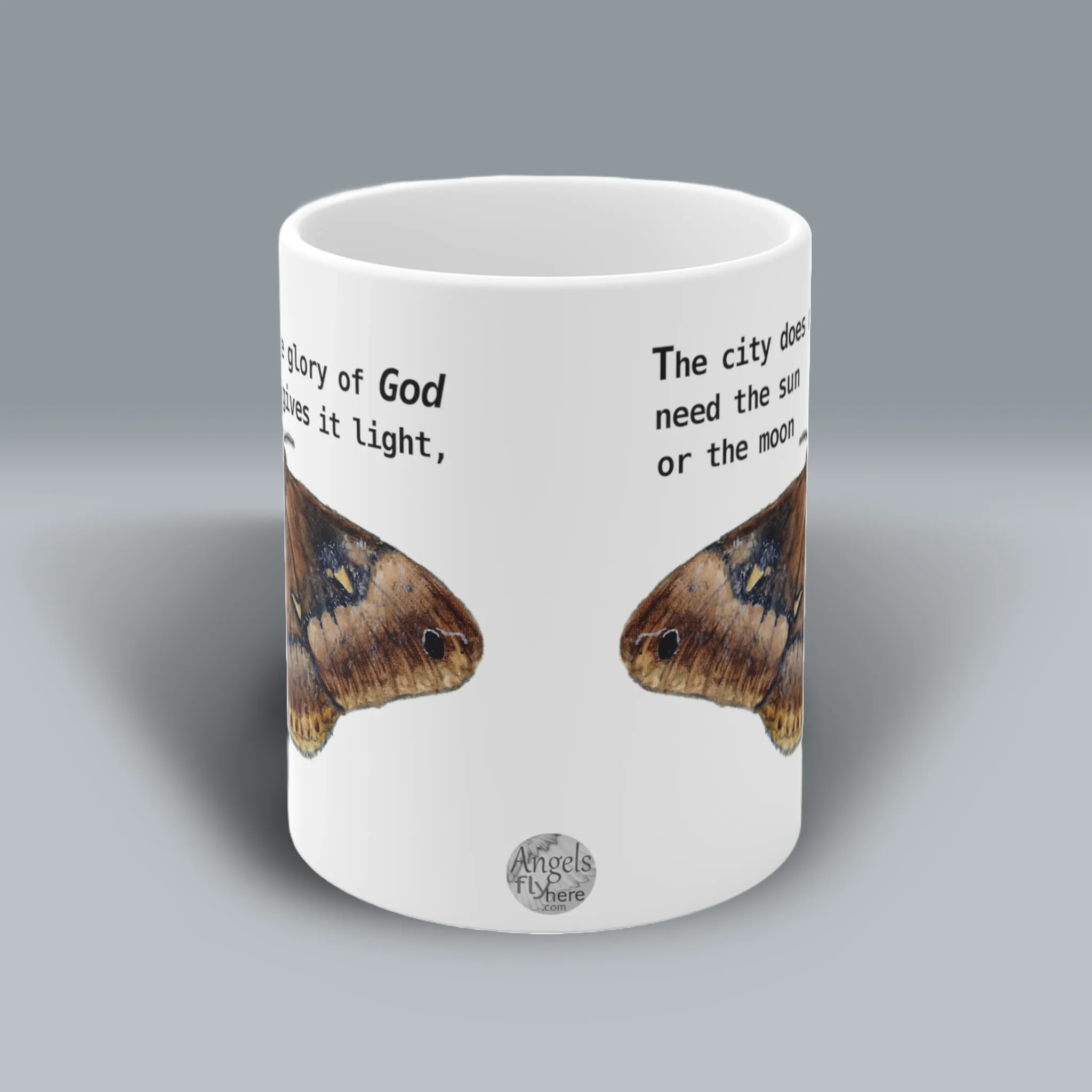 The Beautiful Moth Mug Wondrous Life In Divine Illumination Spiritual Sips Coffee Mug Front Side