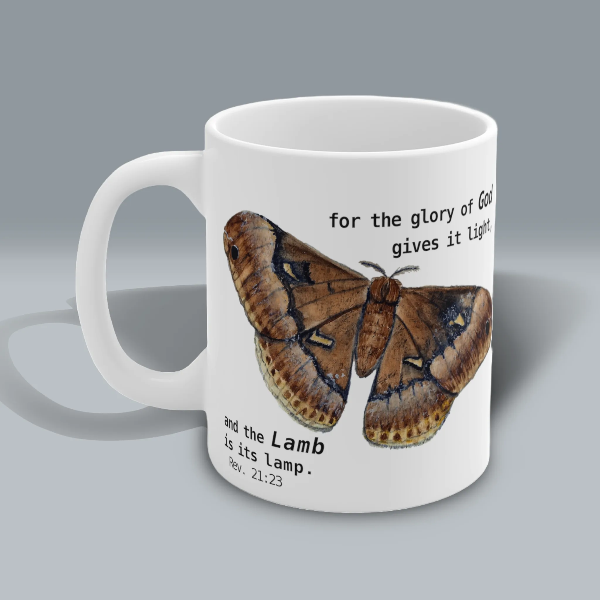 The Beautiful Moth Mug Wondrous Life In Divine Illumination Spiritual Sips Coffee Mug Left Side