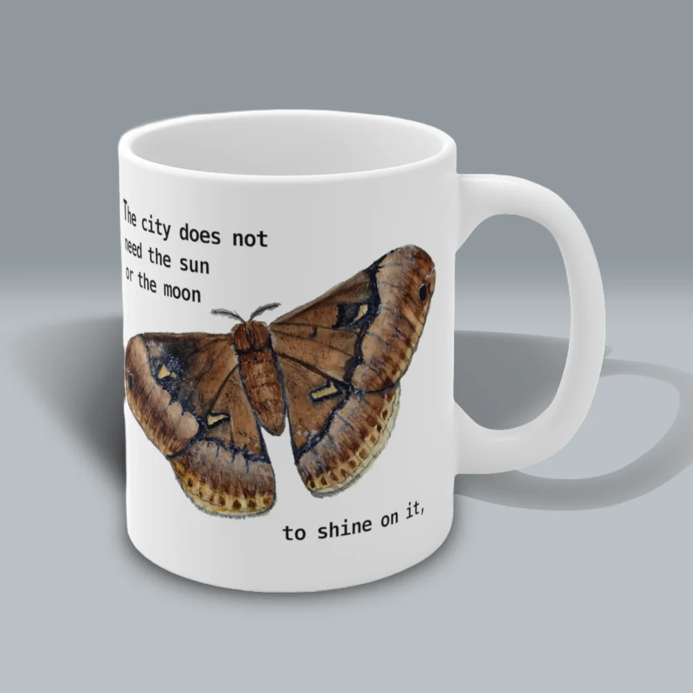 The Beautiful Moth Mug Wondrous Life In Divine Illumination Spiritual Sips Coffee Mug Right Side