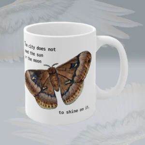 The Beautiful Moth Mug Wondrous Life In Divine Illumination Spiritual Sips Coffee Mug Right Side Framed By Angels