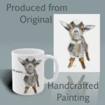 The Best Adorable Goat Mug First Sensational Morning Coffee Spiritual Sips Coffee Mug Right Side With the Original Painting