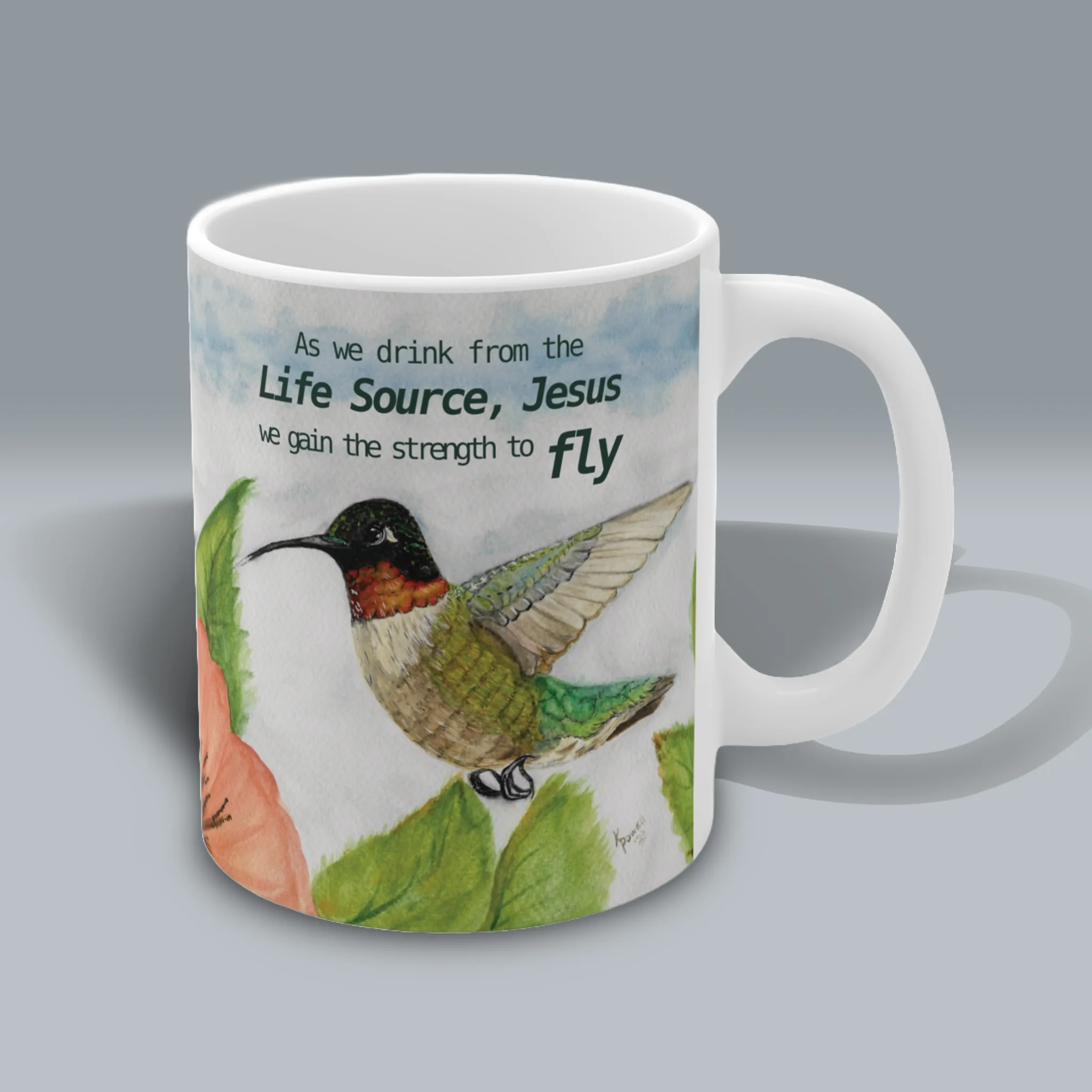 Spiritual Sips: Beautiful Spirit of Faith Hummingbird Mug!
