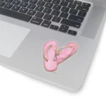 3x3 Transparent Flip Flops Sticker Sure New path to Relaxation and Peace