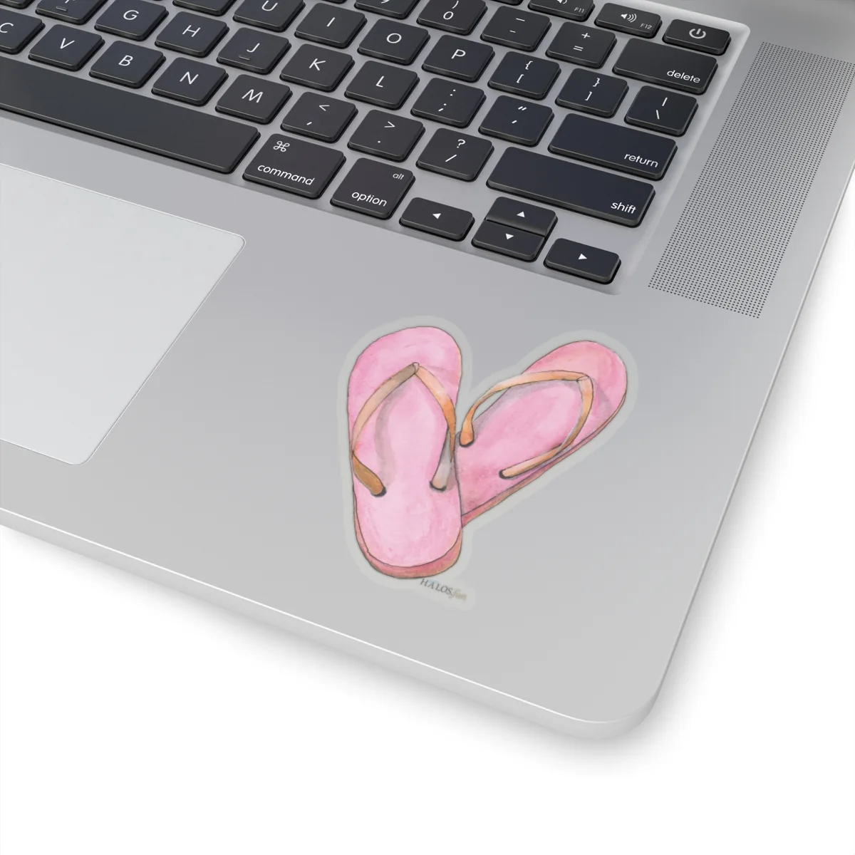 3x3 Transparent Flip Flops Sticker Sure New path to Relaxation and Peace