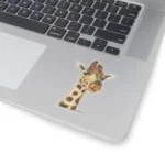 3x3 Transparent Halos Giraffe Sticker The Beautiful Higher Side of Faith