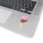 3x3 Transparent Ice Cream Sticker Beautiful Rich and Creamy Halos Art