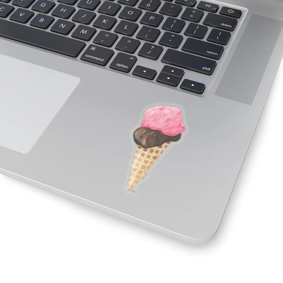 3x3 Transparent Ice Cream Sticker Beautiful Rich and Creamy Halos Art