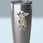3x3 Transparent Baby Goat Sticker Irresistibly Cute - Easily Makes You Smile On a Stainless Steel Tumbler