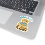 3x3 White Halos Teddy Sticker Fantastic Bear Hugs of Gods Love