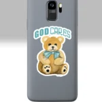 3x3 White Halos Teddy Sticker Fantastic Bear Hugs of Gods Love on a Cell Phone
