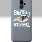 3x3 White Sea Turtle Sticker New Hypnotic Peace in Motion On a Cell Phone