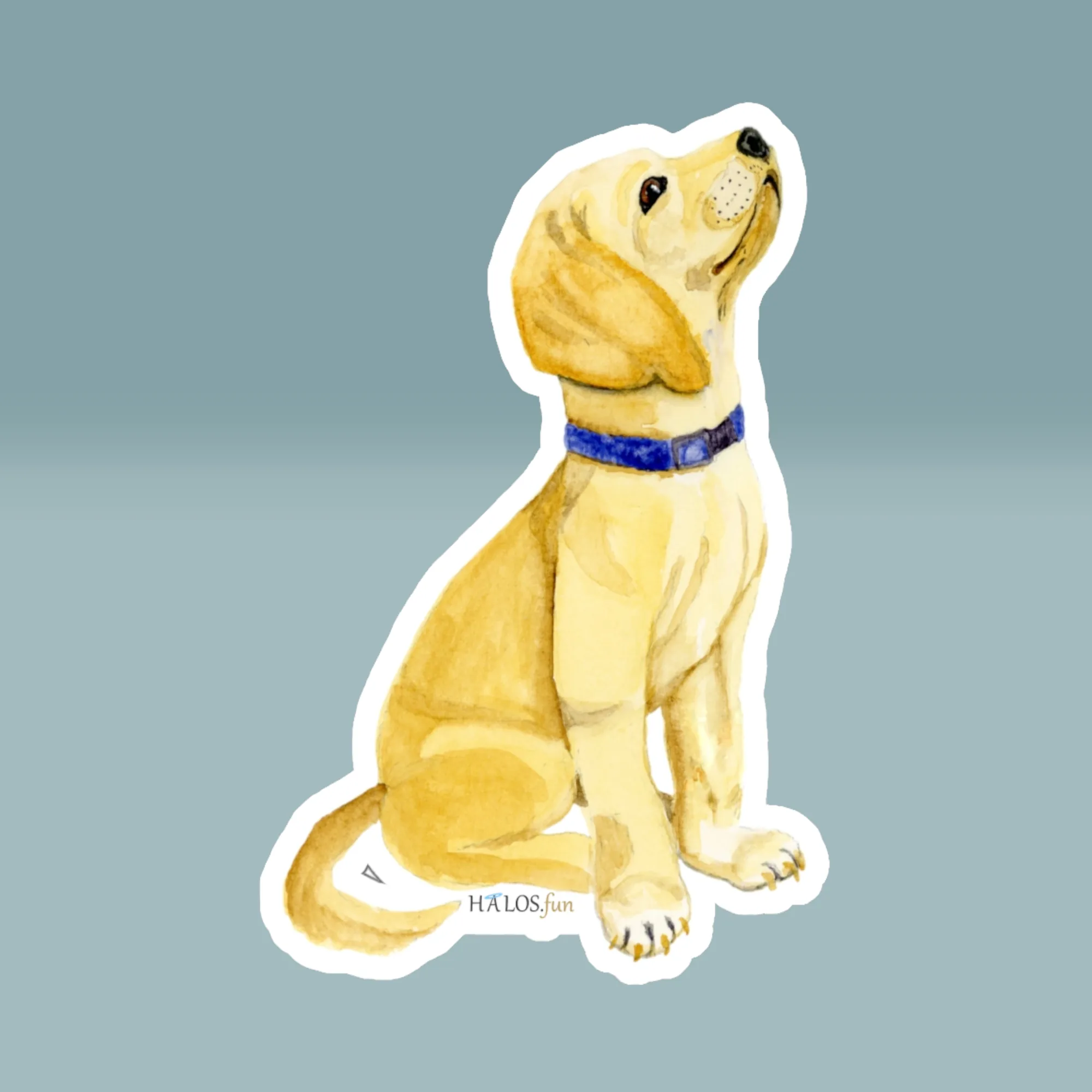 4x4 White Halos Puppy Sticker Irresistibly Cute - Complete Love Product