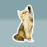 4x4 White Kitten Paws Sticker Irresistibly Beautiful and Fun Product