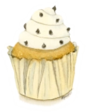 Chocolate Chip cupcake Sticker Category