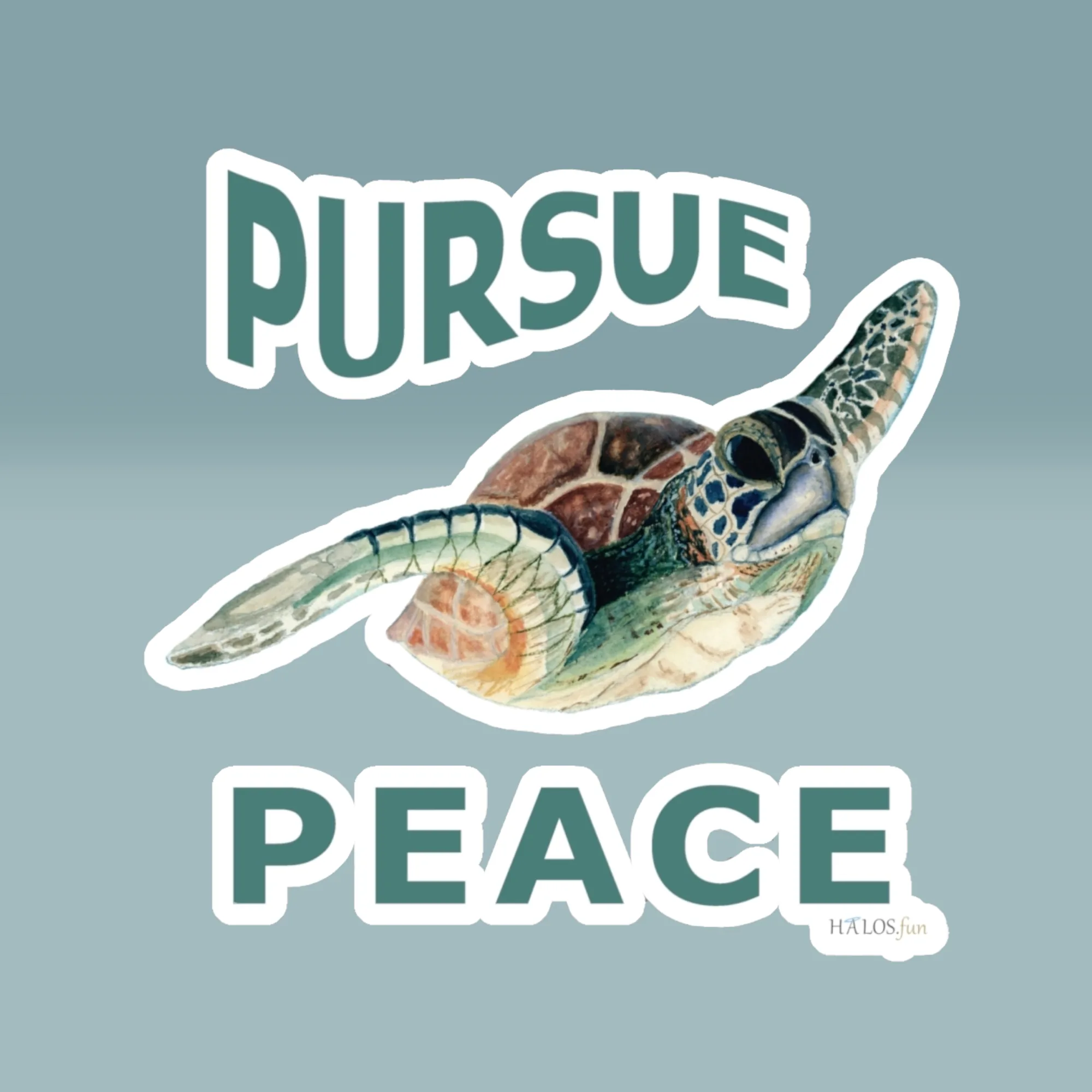 Sea Turtle Sticker: New Hypnotic Peace in Motion