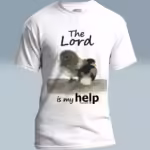 Birds of Faith Tee Now The Lord is My Help White Colored Haloed Tee
