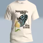 Butterfly Blossom Tee All Things Made Remarkably New Carolina Natural Colored Haloed Tee