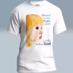 Heart of Gold Tee Pure Faith, Beautiful Vision White Colored Haloed Tee