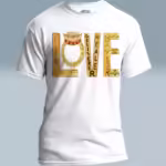 LOVE Story Tee The Vibrant Lord of Life and More White Colored Haloed Tee