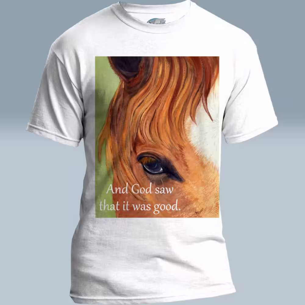 Stallion's Soul Tee The Creator's Stunning New Reflection White Colored Haloed Tee