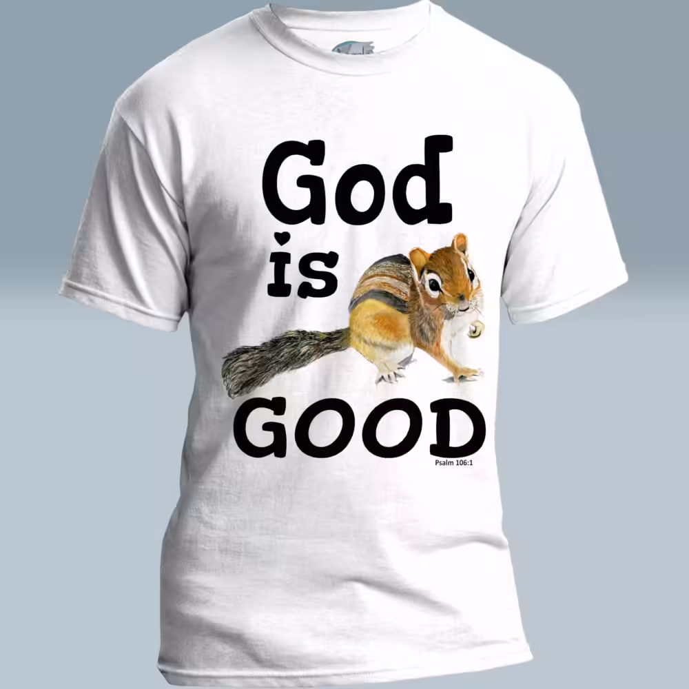 Uplifting Chipmunk Tee The Best Guaranteed Goodness White Colored Haloed Tee