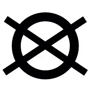 No Dry Clean Icon