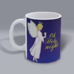 Oh Holy Night Angel Mug – Spiritual Sips Winter Collection Left