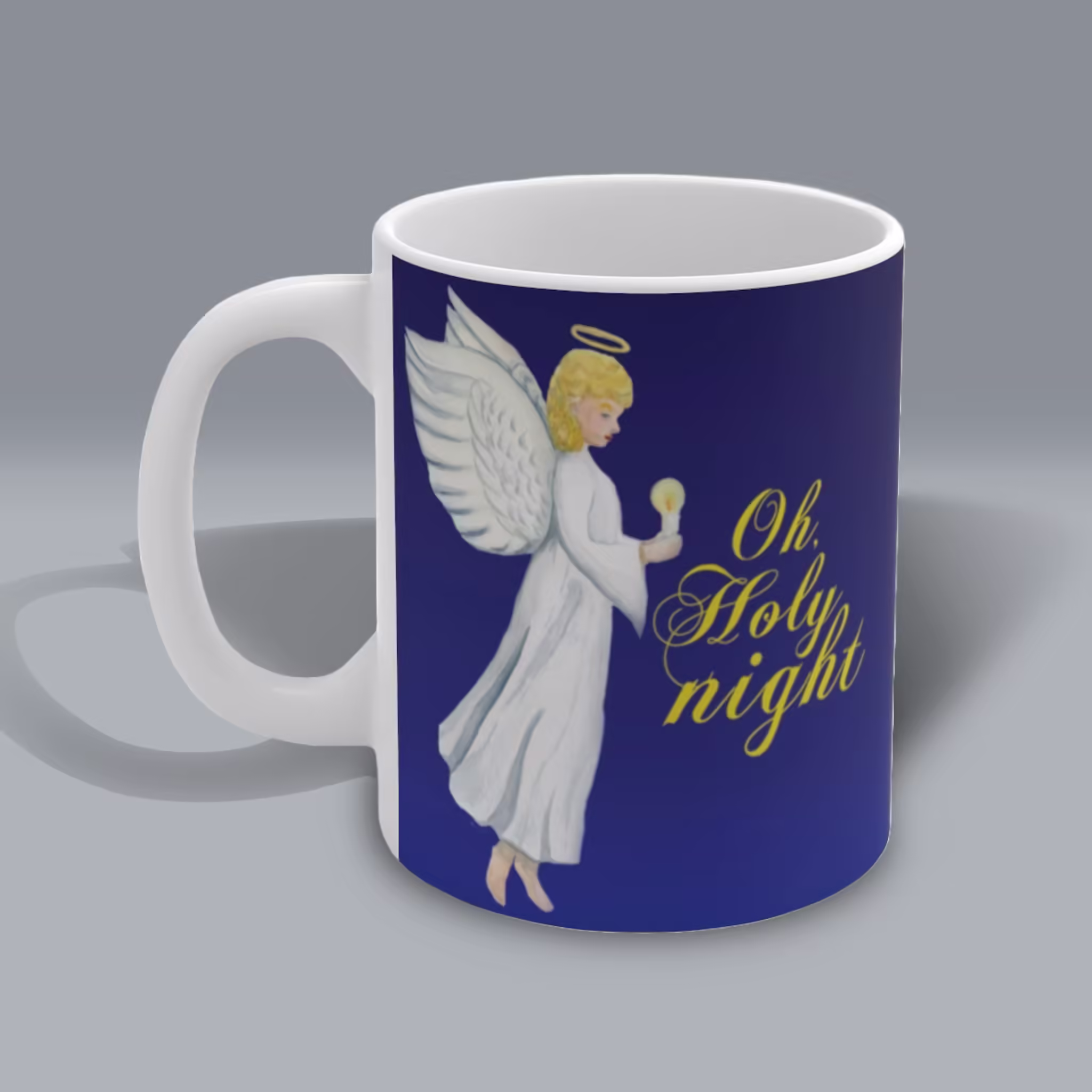 Oh Holy Night Angel Mug – Spiritual Sips Winter Collection Left