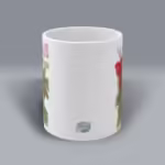 Red Bow of Hope Christmas Mug Center