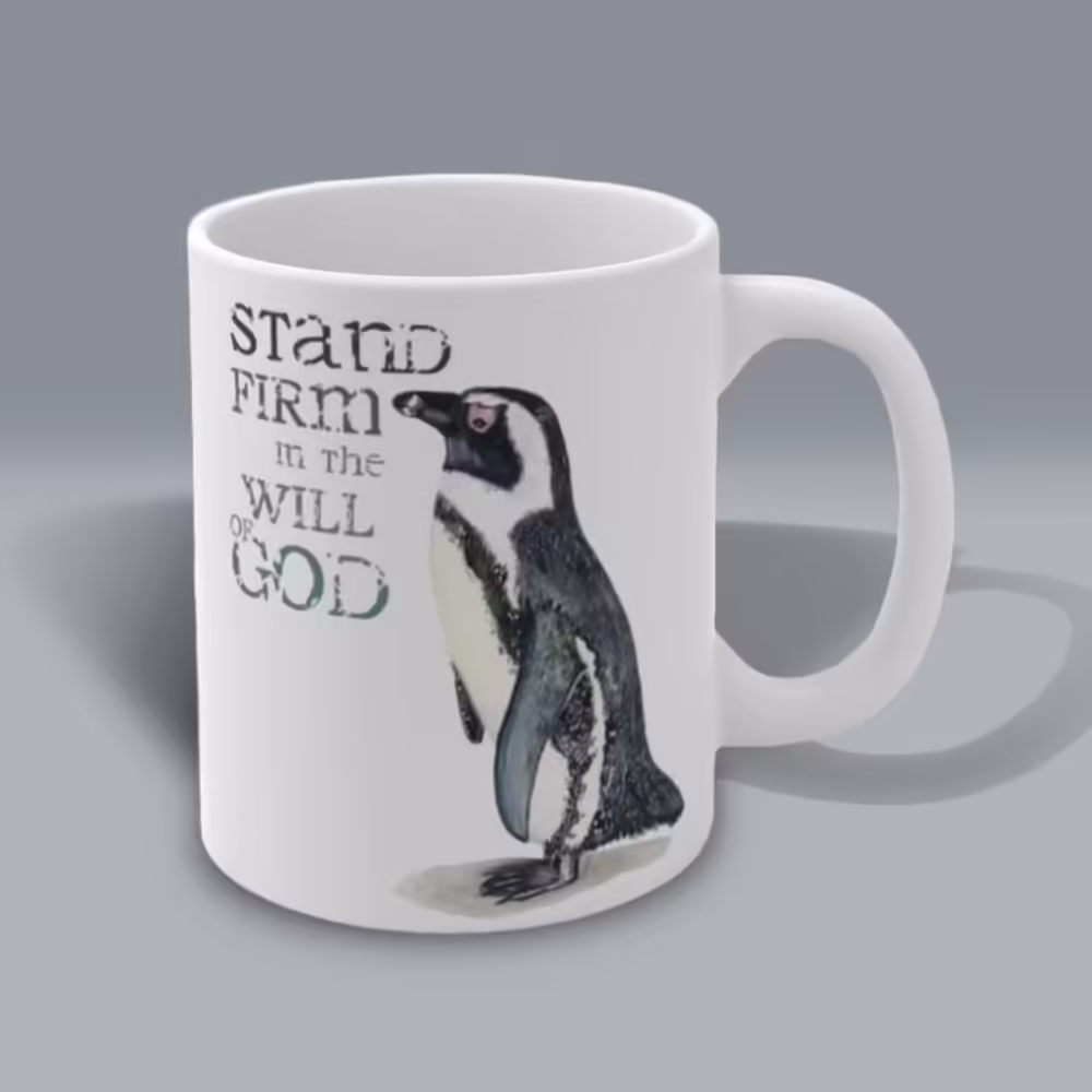 Stand Firm Penguin Winter Mug Right