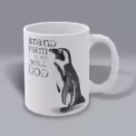 Stand Firm Penguin Winter Mug Right