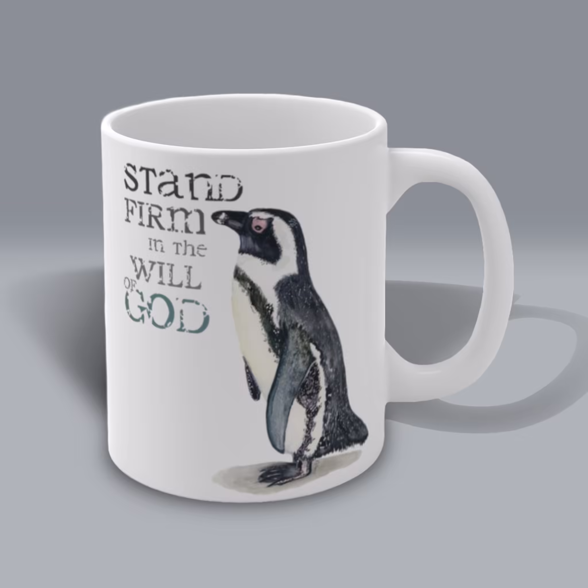 "Stand Firm" Penguin Winter Mug