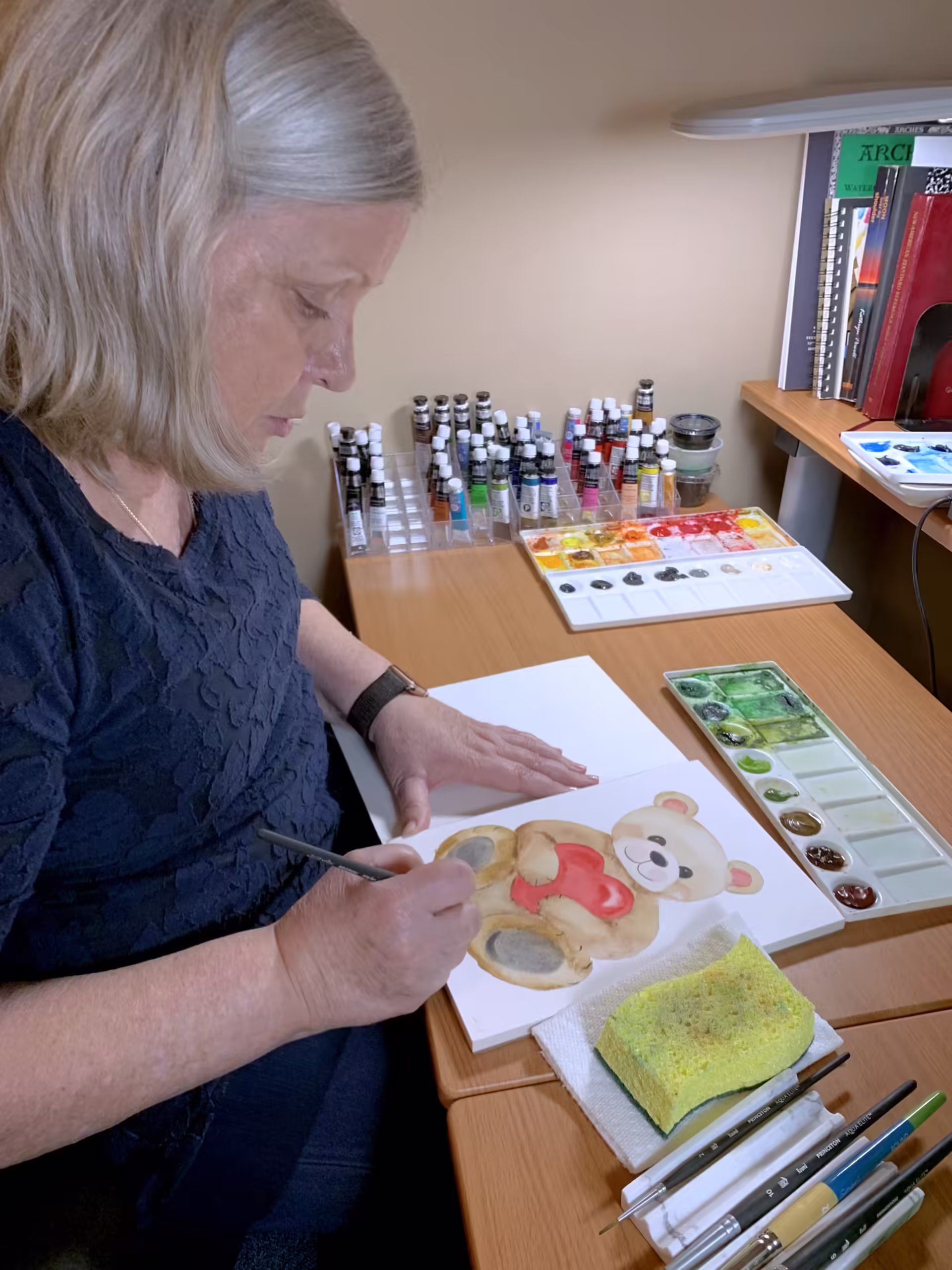 The Artist's Vision Hand-Painted Art for Angels Fly Here stickers