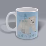 Walk in God's Love Polar Bear Mug – Winter Collection Left