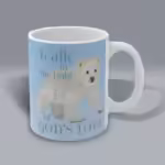 Walk in God's Love Polar Bear Mug – Winter Collection Right