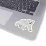 Winter Collection - Polar Bear Sticker 3x3 White
