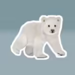 Winter Collection - Polar Bear Sticker White
