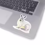 Winter Collection - Snowshoe Rabbit Sticker 3x3 White