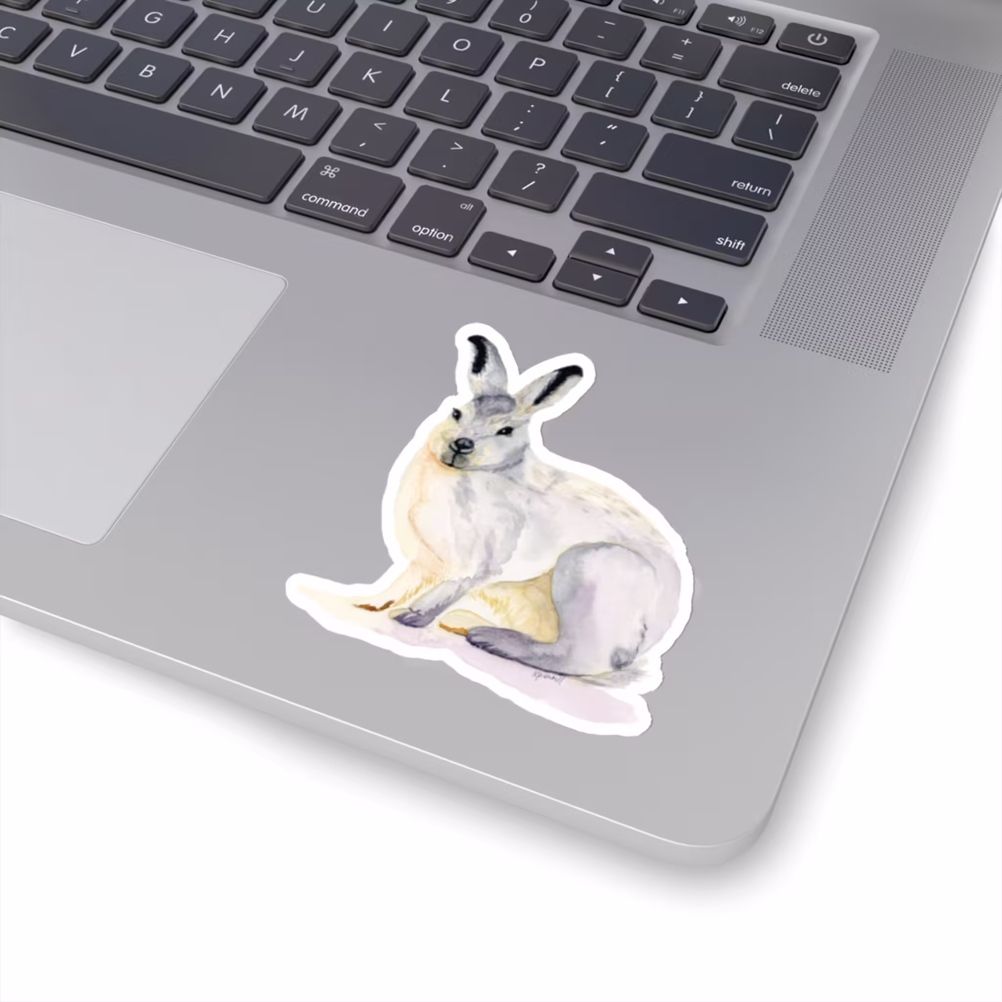 Winter Collection - Snowshoe Rabbit Sticker 3x3 White
